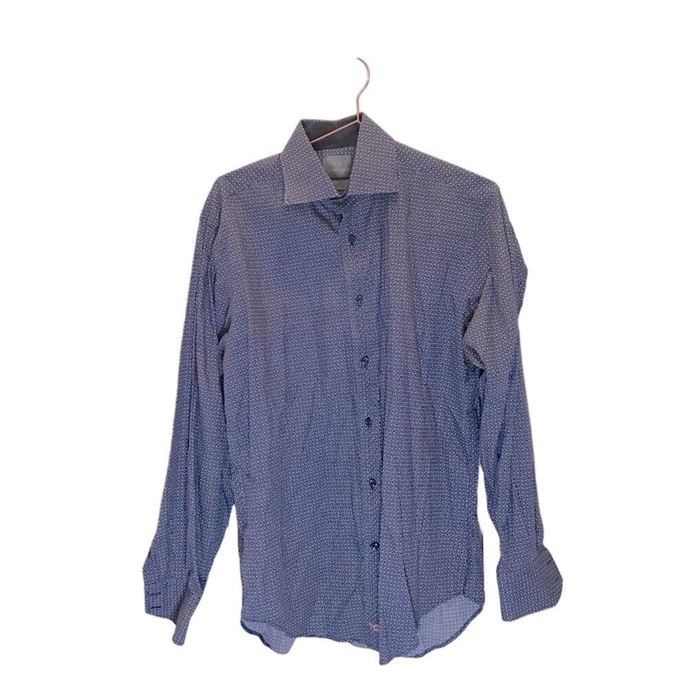 Thomas Dean men’s dress shirt patterned size Medium